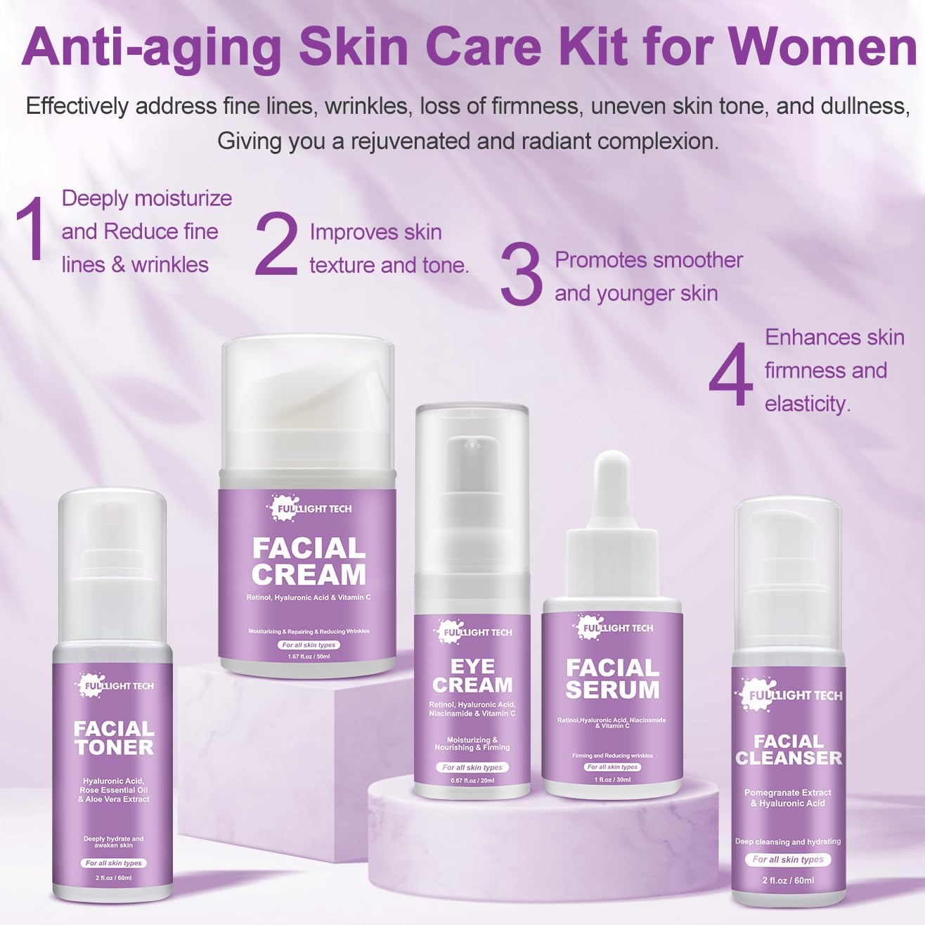 Anti-ageing and skincare set