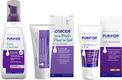 Acnecide + Purifide Double Cleanse Skincare Set